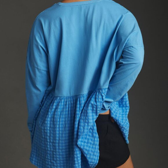 Anthropologie Pilcro Long-Sleeve Babydoll Top - Picture 7 of 9